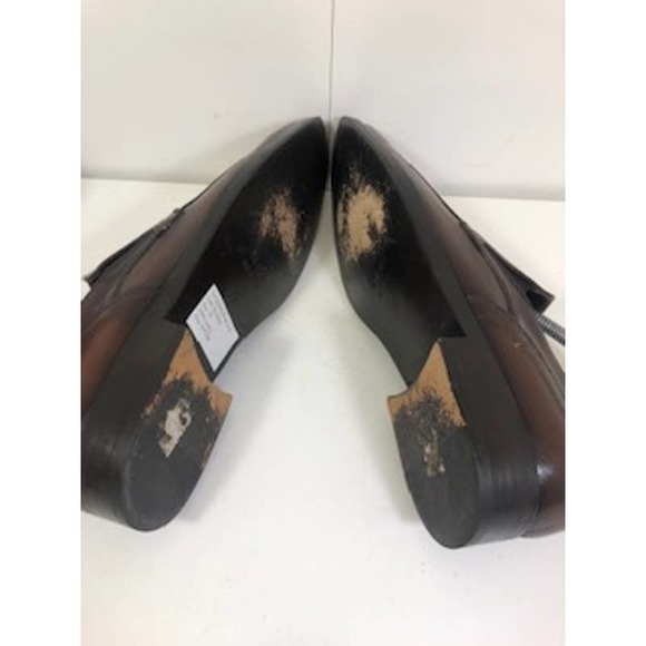 Ecole Douglas Leather Square Toe Slip On Loafer Shoes Brown Mens 6.5 US/ 39 EU main image 5